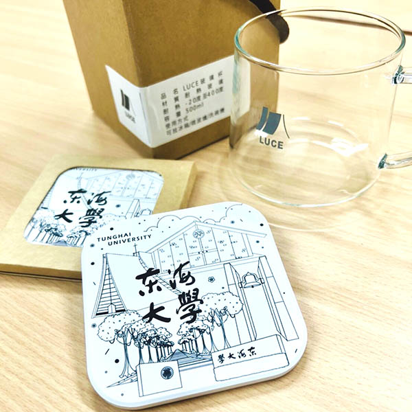 Luce玻璃杯+東海特景陶瓷杯墊組