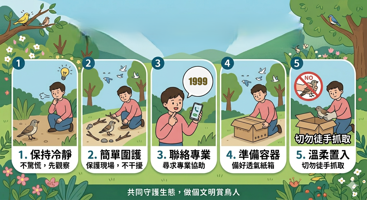 遇到受傷的鳥兒怎麼辦？