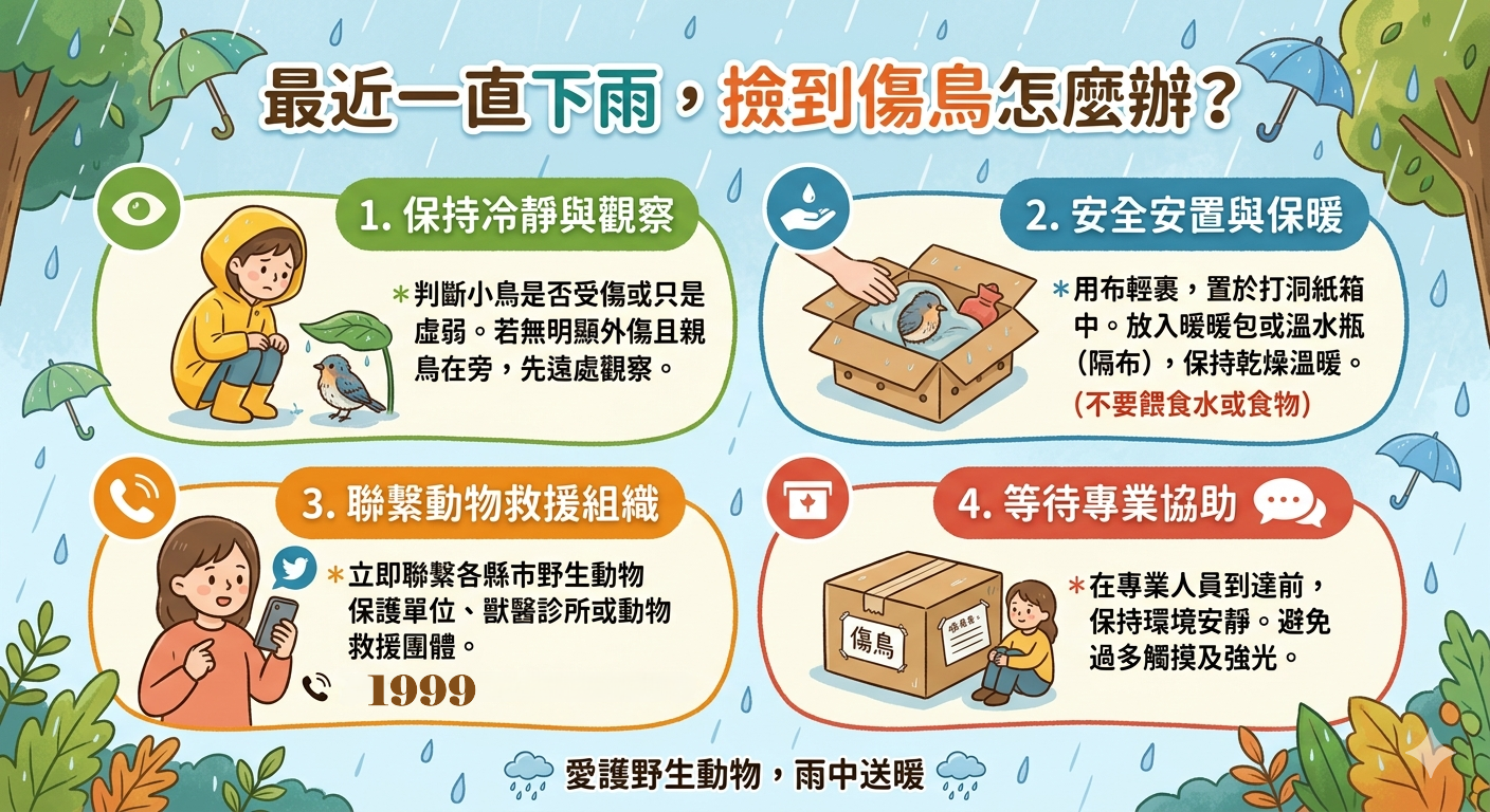 遇到受傷的鳥兒怎麼辦？