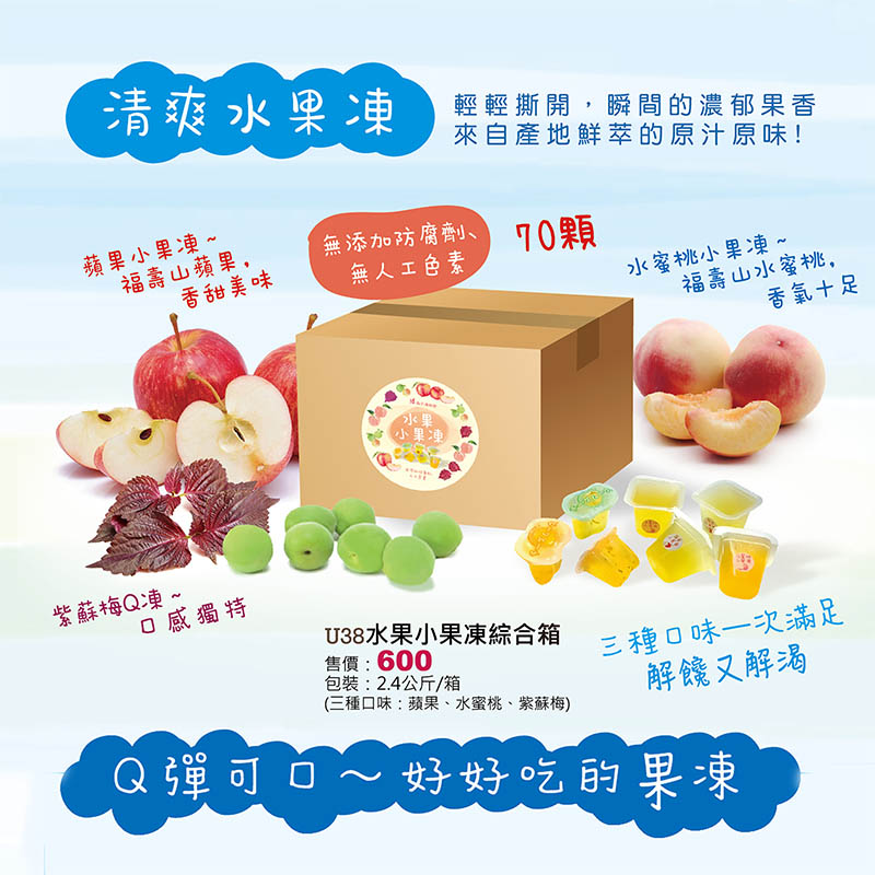 U38 水果小果凍綜合箱